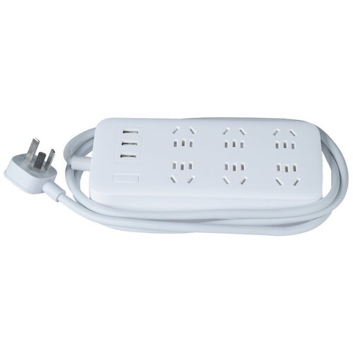 Xiaomi Mi Power Strip 6 CXB6-1QM NRB4025CN, 6 розеток, с/з, 10А / 2500 Вт