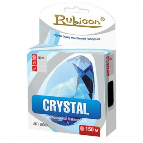 Монофильная леска для рыбалки RUBICON Crystal 150 м 0,25 м м (light gray)