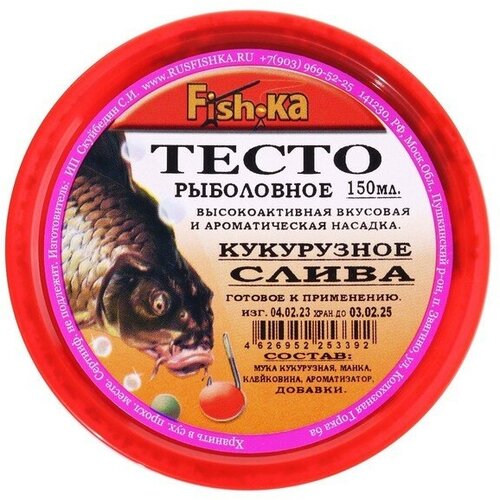 тесто готовое fish ka кукурузное слива 150мл Тесто готовое кукурузное Fish.ka, слива, 150 мл