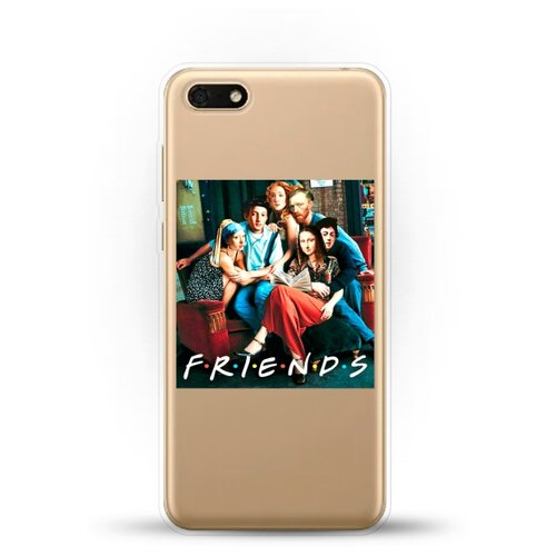 фото Силиконовый чехол друзья на huawei y5 lite (2018) andy & paul
