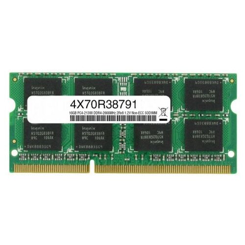 Оперативная память Lenovo 16 ГБ DDR4 2666 МГц SODIMM CL19 4X70R38791 456400₽