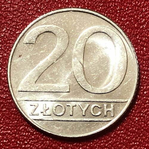 Монета Польша 20 Злотых 1990 год #4-10 монета 10 злотых 1933 ядвига польша