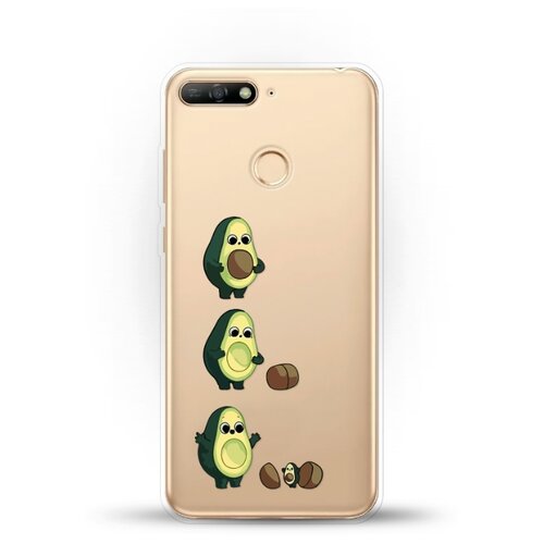 фото Силиконовый чехол авокадо из авокадо на honor 7a pro andy & paul