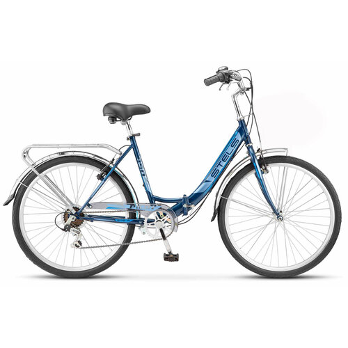 Велосипед взрослый складной Stels 26 Pilot 850 рама 19 темно-синий 1450000₽