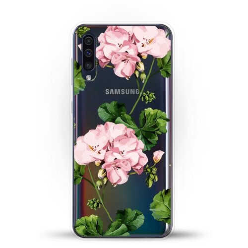 фото Силиконовый чехол розовые цветы на samsung galaxy a50s andy & paul