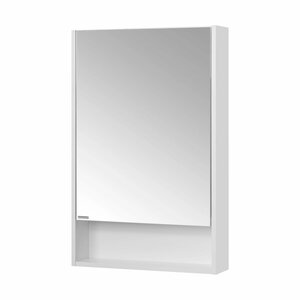 Зеркальный шкаф AQUATON Сканди Doors 55 1A252102SD010 550x130x850 с полками и нишей, белый