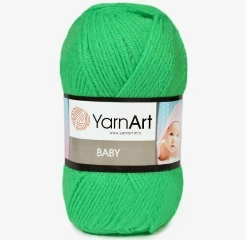 Пряжа для вязания YARNART BABY 50 гр/150 м 100% акрил 8233 зеленый неон