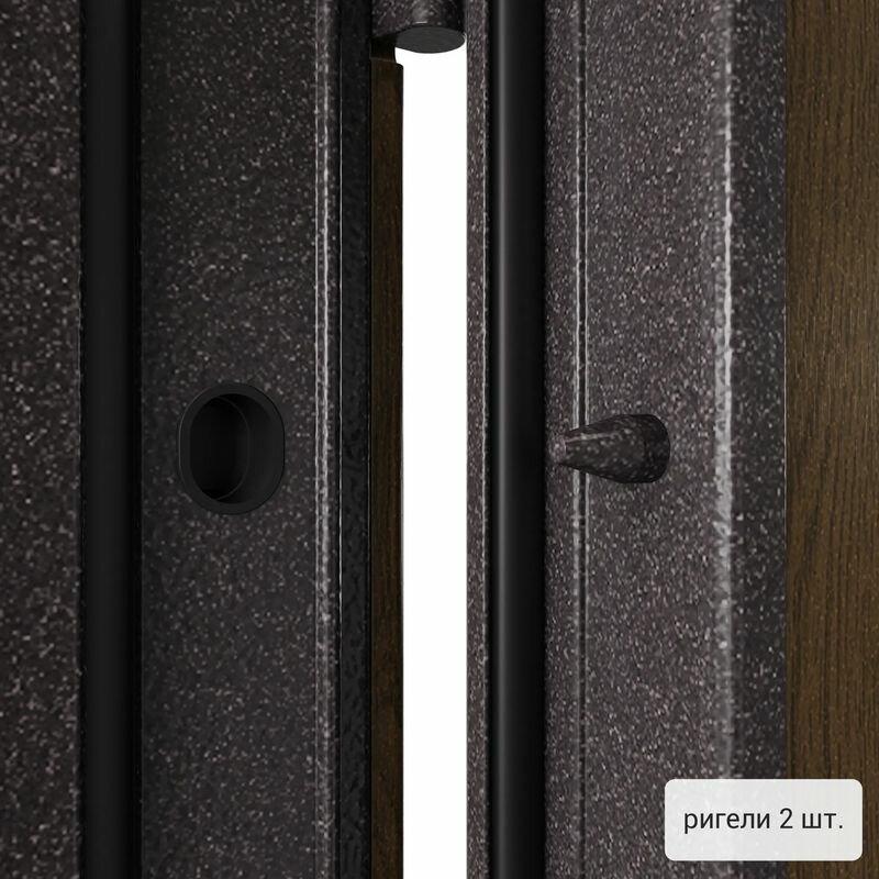 Дверь входная Torex для квартиры металлическая Flat-S 950х2050 правый, тепло-шумоизоляция антикоррозийная защита, замки 4-го и 2-го класса, коричневый - фотография № 9