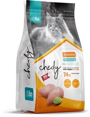 Сухой корм для кошек Chedy Sterilised Chicken 10 кг