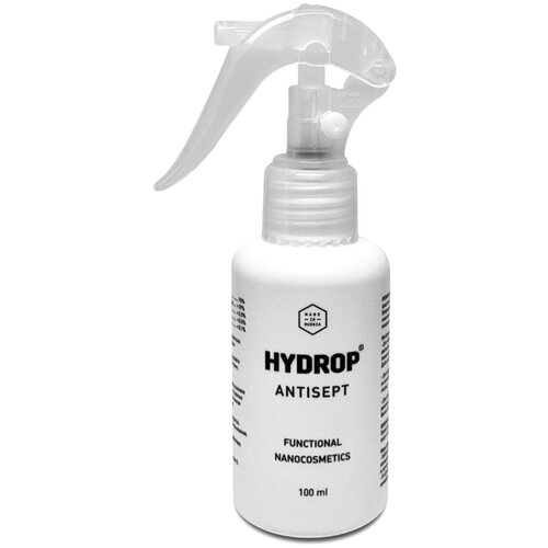 HYDROP Антибактериальное средство для обработки маски, рук и поверхностей Antisept, 100 мл, тип крышки: триггер