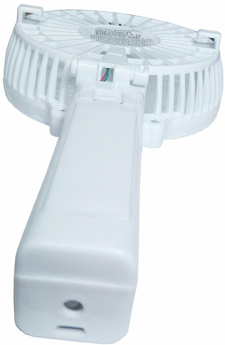 Вентилятор настольный / ручной вентилятор, мини вентилятор с аккумулятором и зарядкой в комплекте цвет микс - фотография № 2