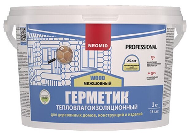 NEOMID Professional Герметик строительный тик 3 кг - фотография № 1