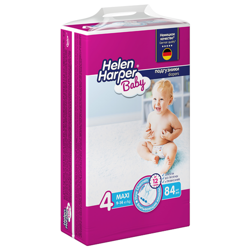 Helen Harper подгузники Baby 4 (9-14 кг), 84 шт.