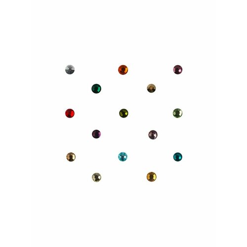 Стразы цветные Swarovski, SS6, 100шт, 001 mix, IRISK, Д006-02-04