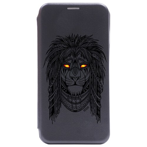 фото Чехол-книжка book art jack для honor 9x lite с принтом "grand leo" черный gosso