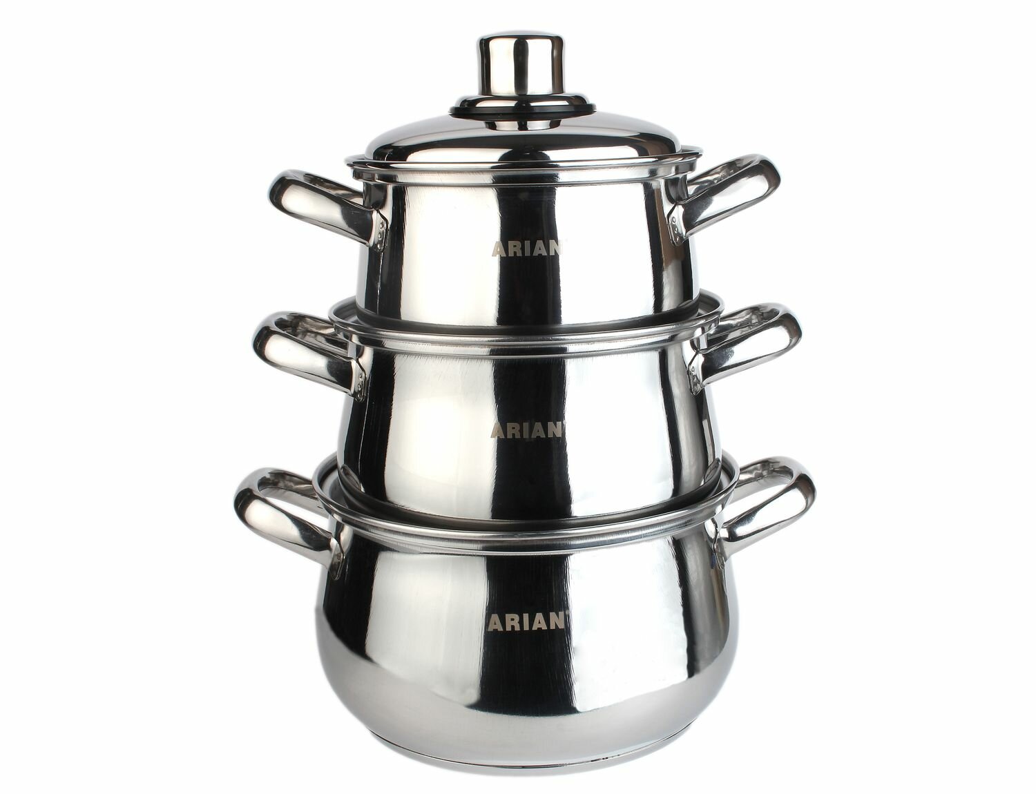 Набор кастрюль 6пр (1,5л(14см); 2л(16см); 2,5л(18см)) / 4STCLK0006063