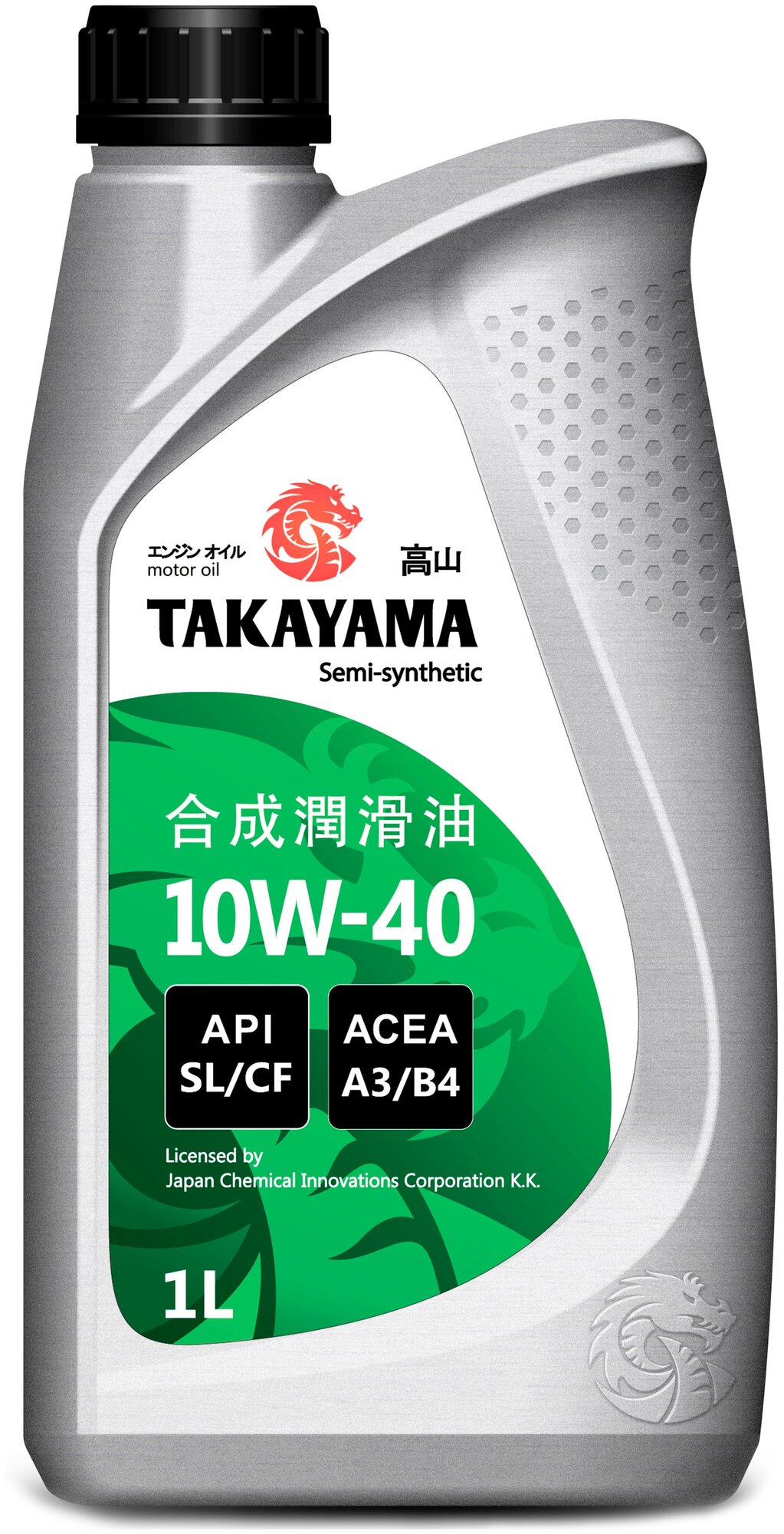 Масло моторное полусинтетическое TAKAYAMA SAE 10W-40 API SL/CF ACEA A3/B4 1л пластик (605525)
