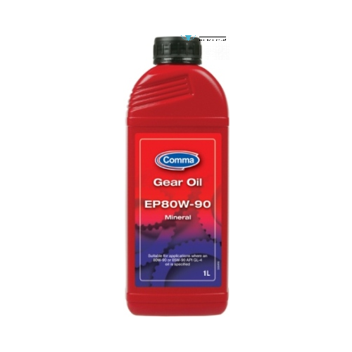 Масло трансмиссионное COMMA GEAR OIL EP GL4 80W-90 1л GO41L