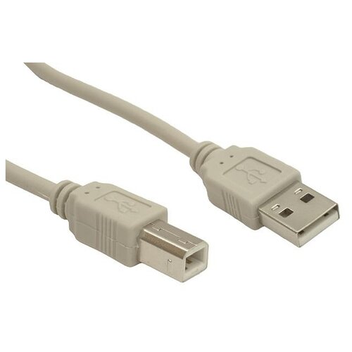 Кабель 5bites USB - USB (UC5010-050C), 5 м, серый кабель usb 2 0 am bm 5 0м 5bites uc5010 050c