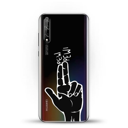 фото Силиконовый чехол pew-pew на huawei y8p andy & paul