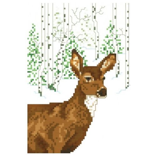 фото Набор для вышивания "красавица косуля" белоснежка