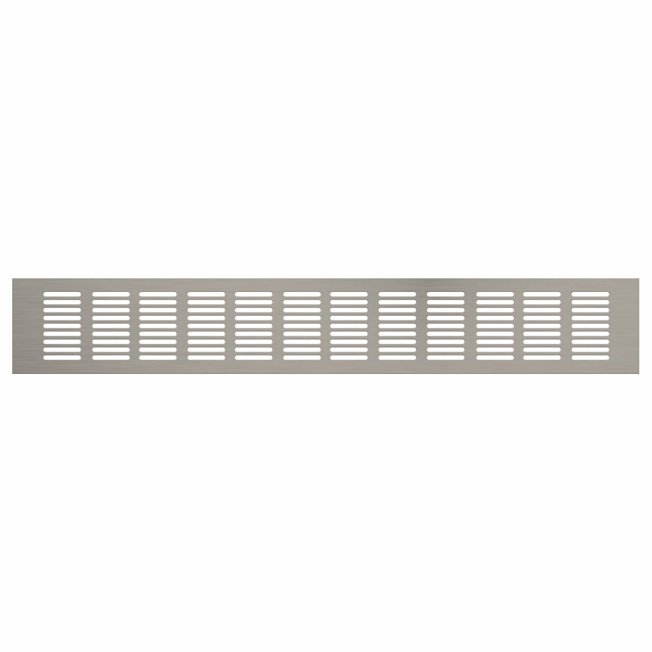 Вентиляционная решетка Благовест 80x500, матовый метал