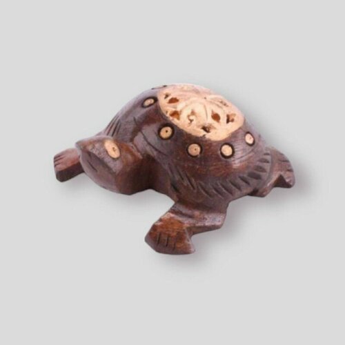 Статуэтка Черепаха акация латунь ручная работа 678₽