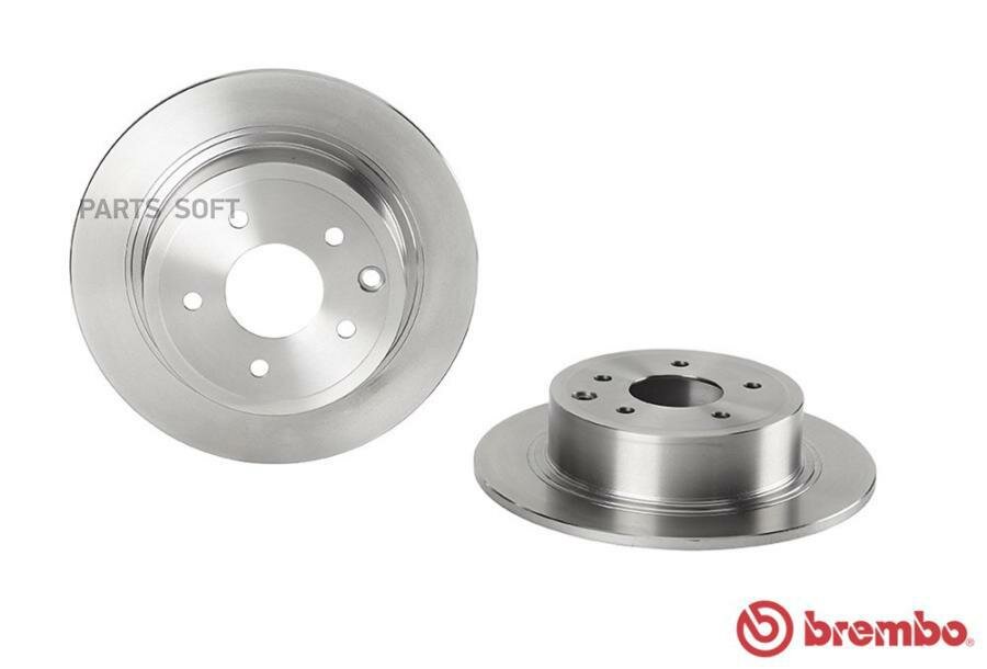 BREMBO 08. A715.10 Диск тормозной задн. NISSAN JUKE (F15) 06/10-> / NISSAN NV200 / EVALIA Bus 07/10-> / NISSAN NV200 Bo ()