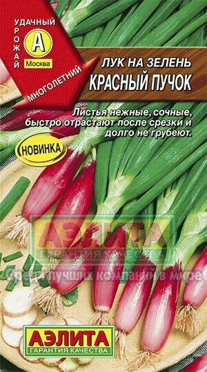 Лук на зелень Аэлита "Красный пучок", раннеспелость, многолетнее, 0,3 г
