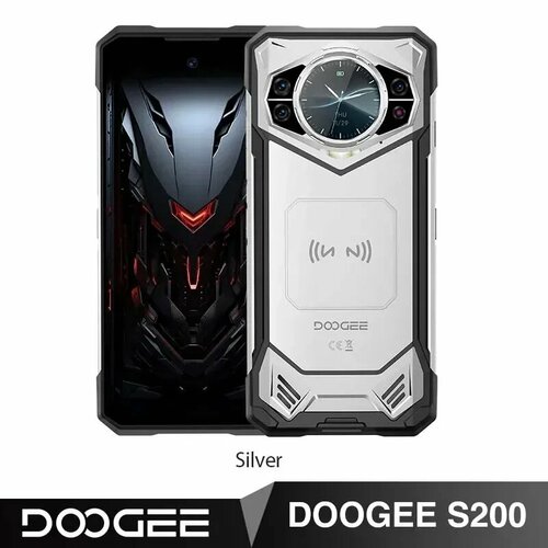 Смартфон DOOGEE S200 672 дюйма 120 Гц 12 256 ГБ 10100 МП мАч NFC Silver 29990₽