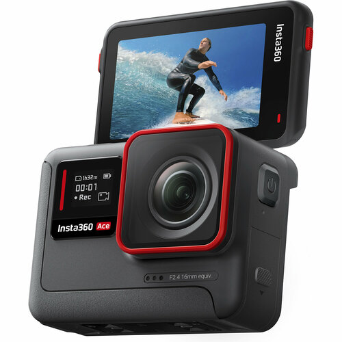 Экшн-камера Insta360 Ace Standalone Водонепроницаемый сенсор 12 48 МП 6K30 31990₽
