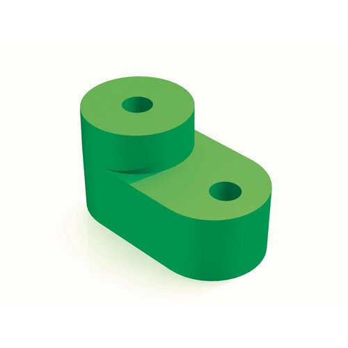 Изолятор угловой DEKraft ИДУ-101 для установки нулевой шины на дин-рейку зелёный 35мм 256₽