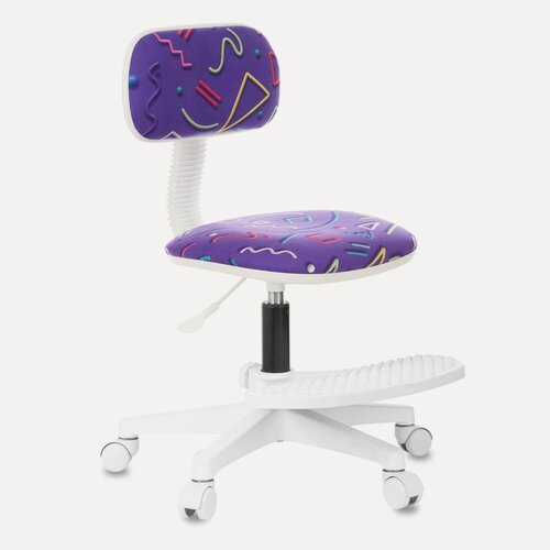 Изображение товара Кресло детское Бюрократ CH-W201NX/F с подставкой для ног (Purple/White)