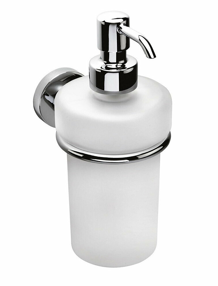 Дозатор жидкого мыла Colombo Basic B9332   250 мл  цвет белый серебристый  настенный