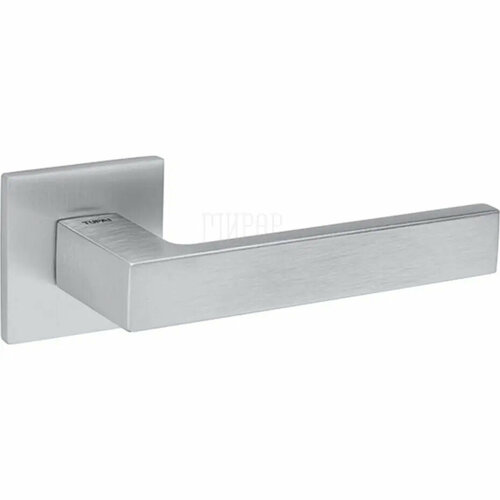 Дверная ручка на тонкой квадратной розетке Tupai Square 2275 5S Q бронза 9121₽