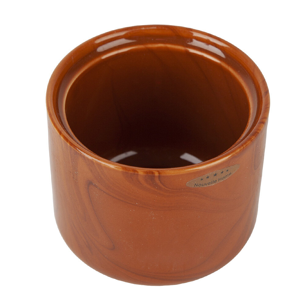 Сахарница фарфоровая "Wooden Grain", объем 330 мл, (структура дерева), Nouvelle — фото 1