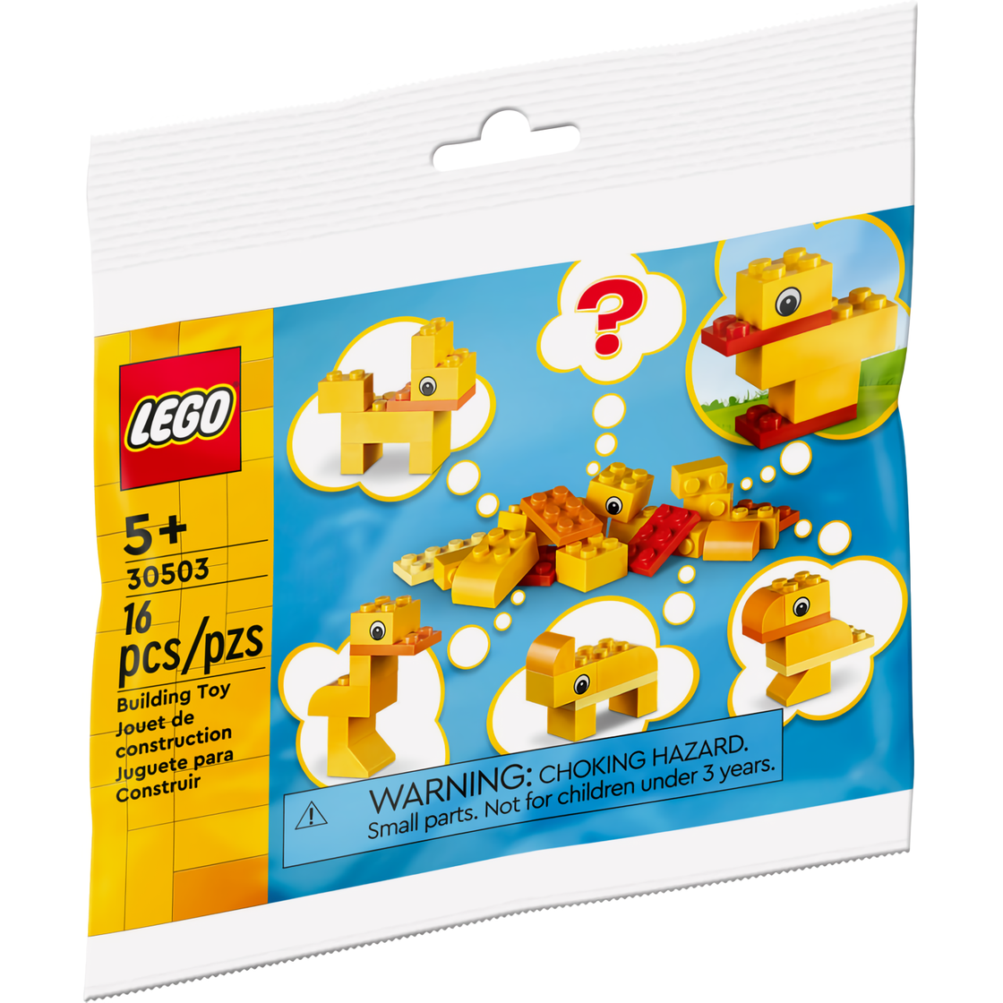 Конструктор Lego Polybag Свободная сборка животных, 16 деталей (30503)