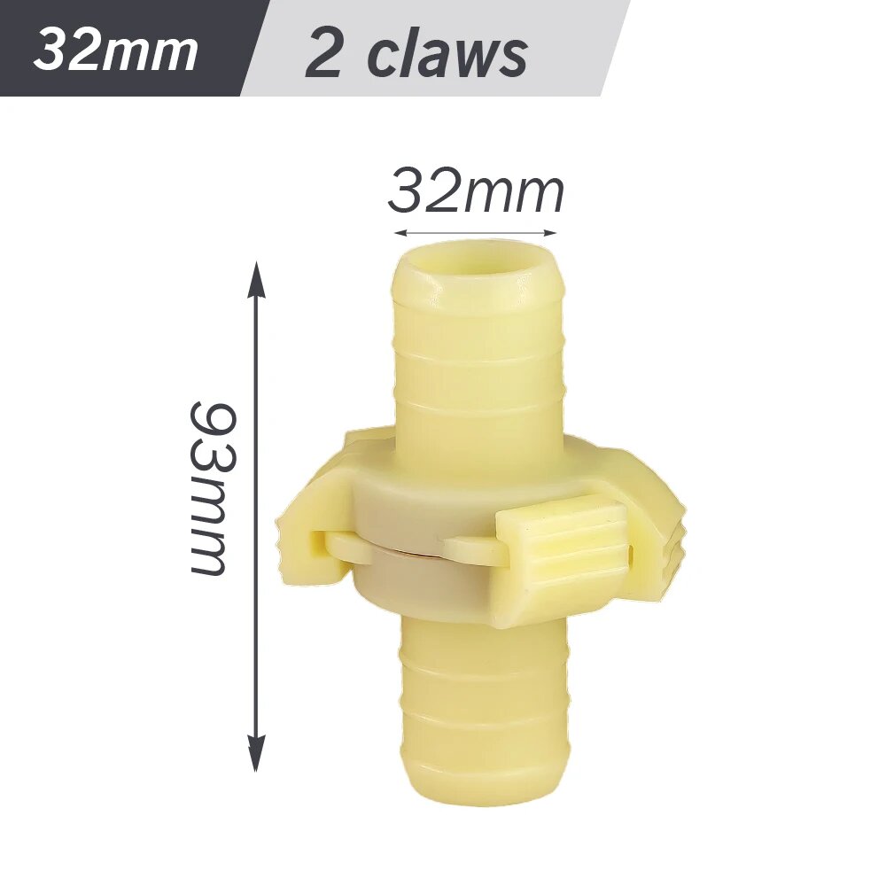 Соединитель для садового шланга ABS пластик 25/32/38/50/63/75/100 мм for 32mm Tubing, 1pcs