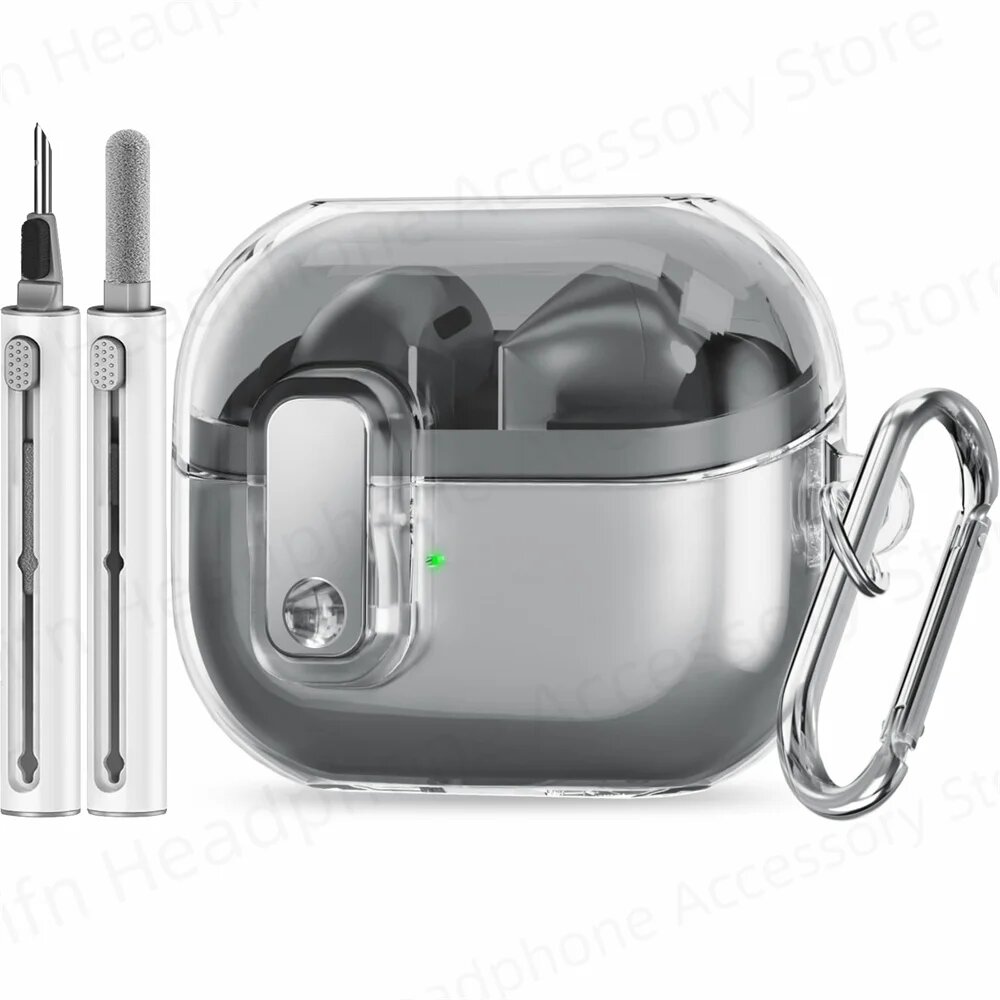 Чехол для Samsung Galaxy Buds 3/Buds3 Pro из кожи/силикона/поликарбоната, with pen, buds3 pro case