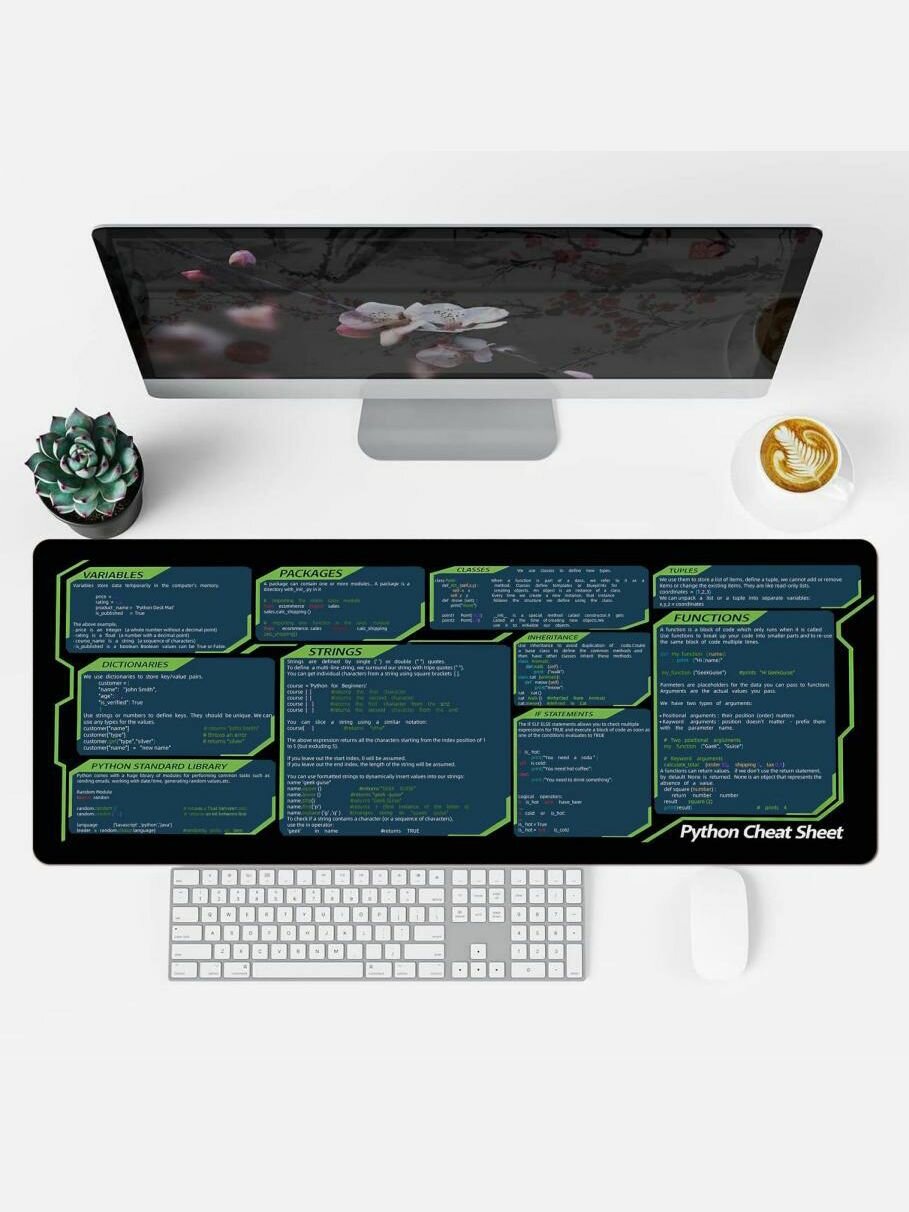 Коврик для мыши, программирование английских ярлыков30*80cm-Python1