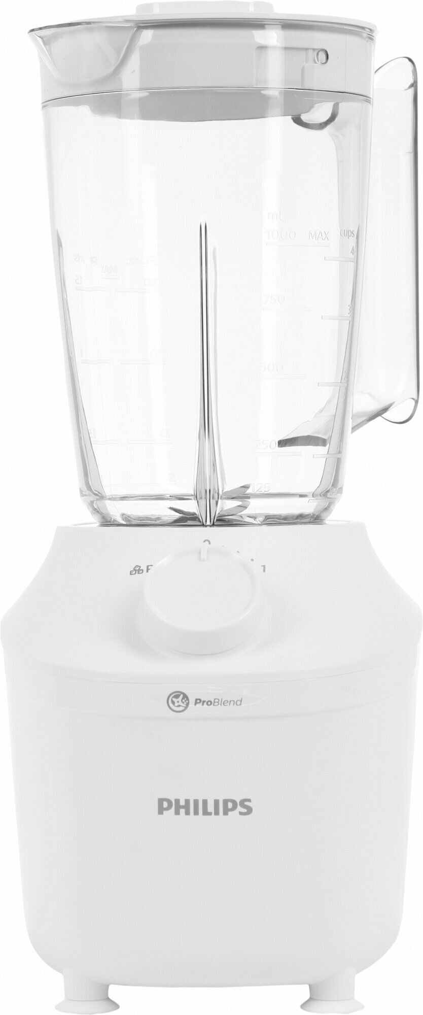 Блендер Philips 3000 series HR2041, мощность 450Вт, 1л, белый — фото 1