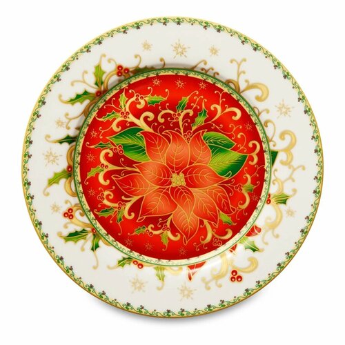 Тарелка десертная Lamart Palais Royal Рождественская звезда 19 см фарфор 2750₽
