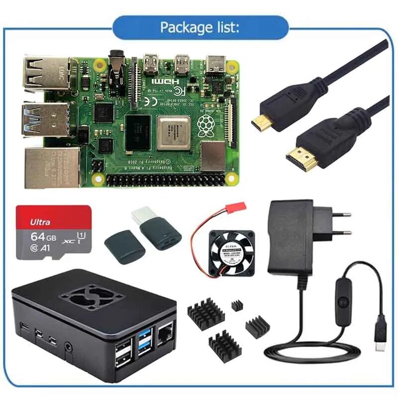 Raspberry Pi 4 Kit Geekdiytime 8ГБ