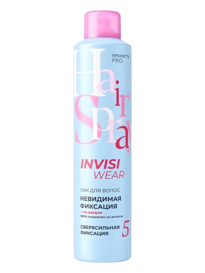 Лак для волос прелесть PROF Invisiwear 300см3 Dry Finish невесомый ССФ