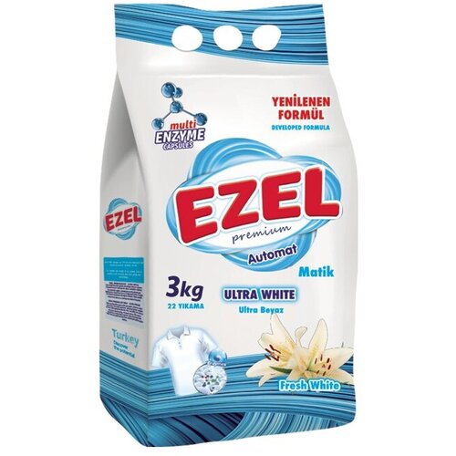 Стиральный порошок Марка EZEL Premium 3 кг. Для Белого белья