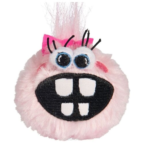 фото Мячик для собак rogz fluffy grinz pupz medium розовый
