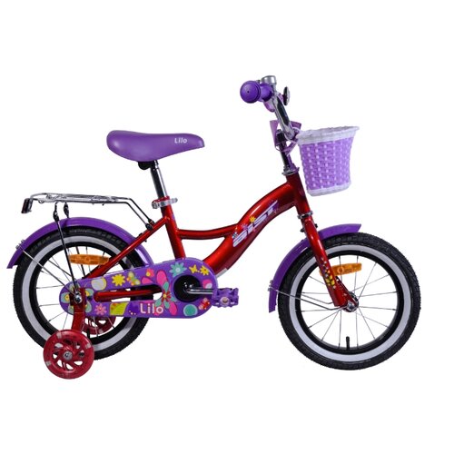 Велосипед Aist Lilo (колеса 14) красный велосипед двухколесный детский slider красный черный арт it106121