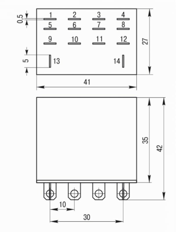 RRP10-4-10-220A-LED РЭК77/4(LY4) с индикацией 10А 230В АC реле Упаковка (20 шт.) IEK - фото №3