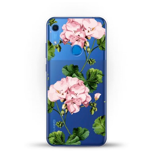 фото Силиконовый чехол розовые цветы на huawei y6s andy & paul