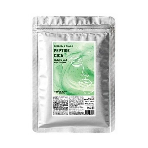 фото Альгинатная маска с пептидами и частицами листьев чайного дерева trimay peptide & cica modeling mask with tea tree, 240 гр